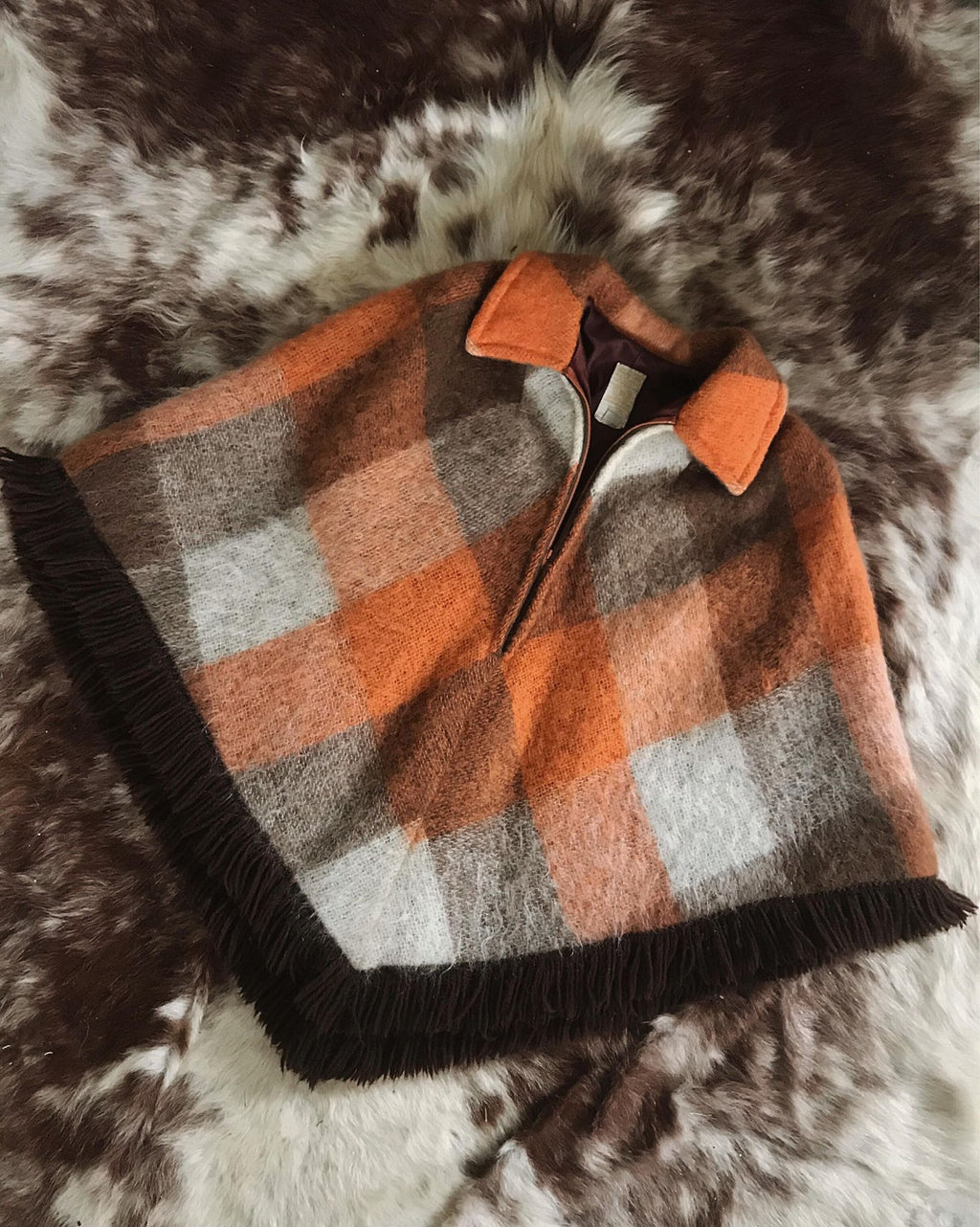 Vintage Hudson's Bay Wool Poncho