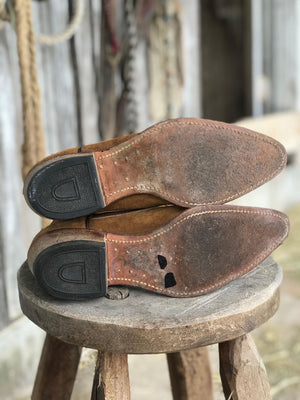Vintage Rough Out Cowboy Boots