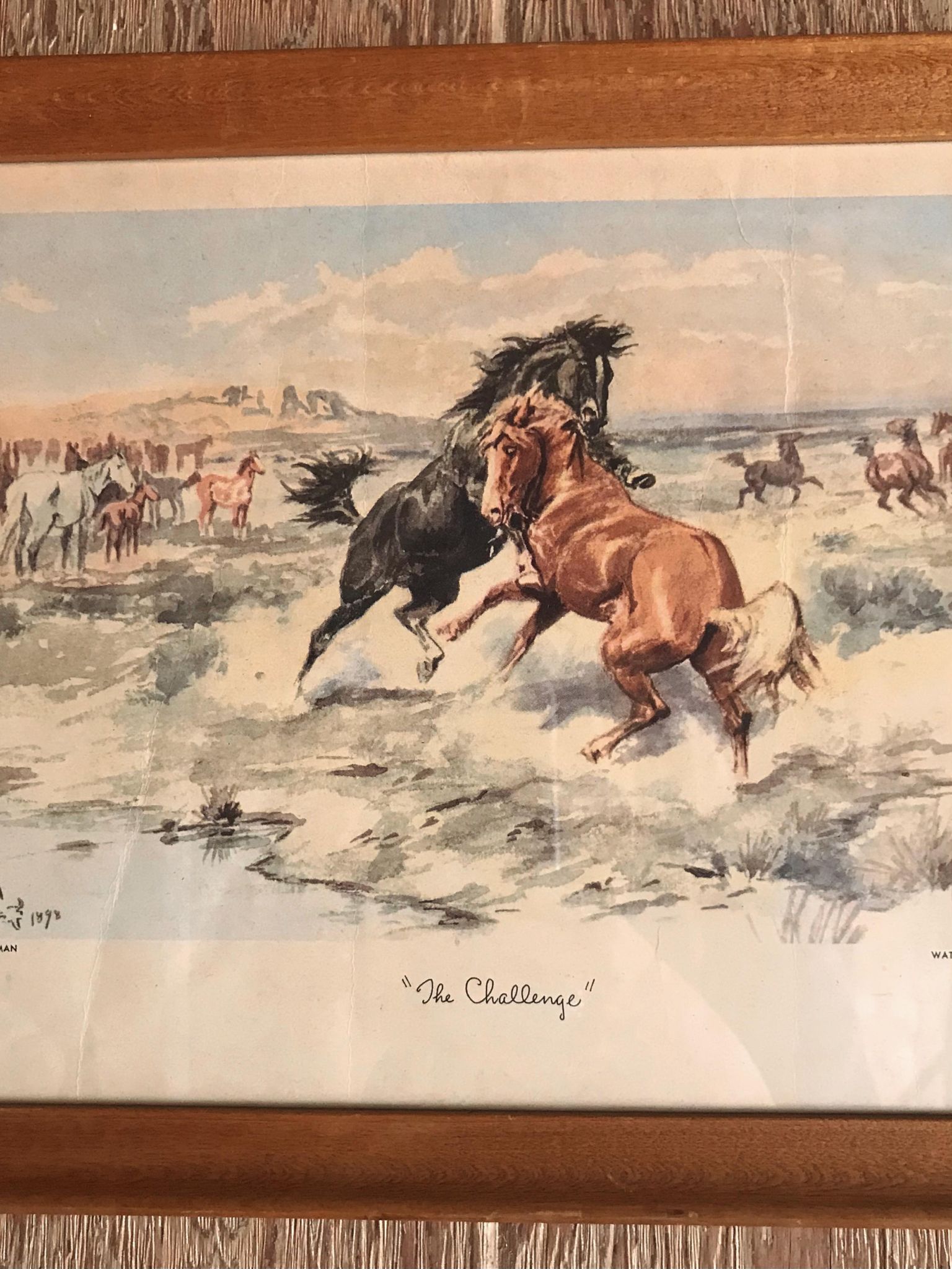 Charles Russell Print "The Challenge"