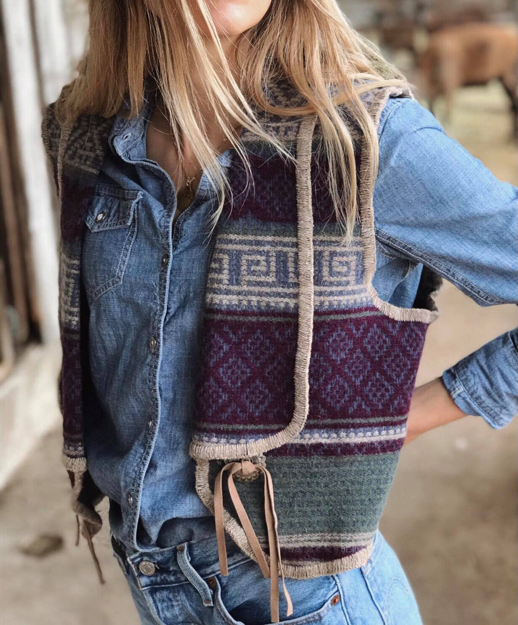 Vintage Blanket Vest