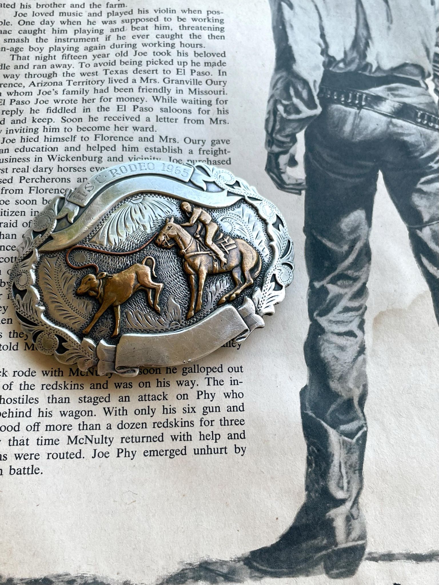 Vintage Rodeo Trophy Buckle – Chad Isham