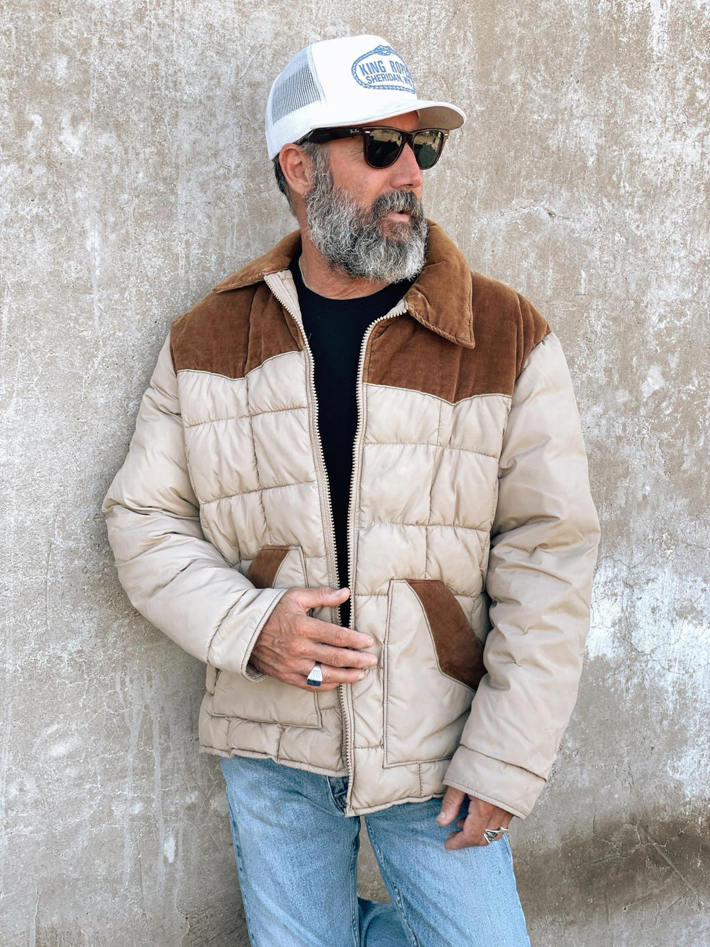 Vintage Walls Western Wear Puffer Jacket