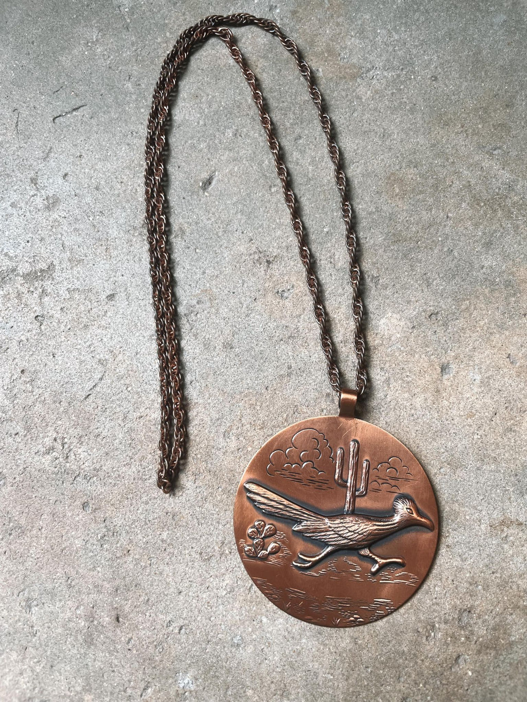Vintage Roadrunner Necklace