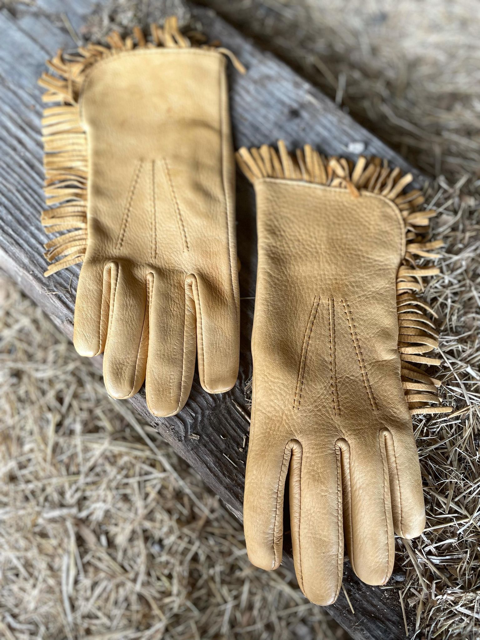 Vintage Deerskin Gloves