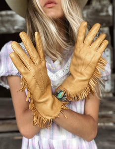 Vintage Deerskin Gloves