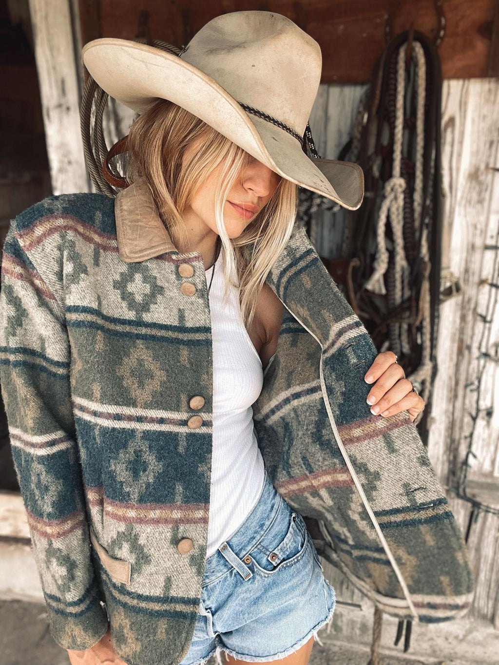 Vintage Woolrich Blanket Jacket