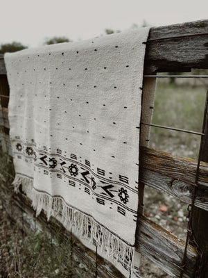 Vintage Mexican Saltillo Serape Blanket