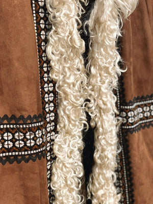 Vintage Embroidered Afghan Coat