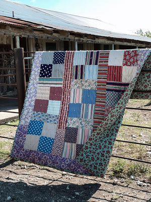 Vintage Patch Knotted Quilt