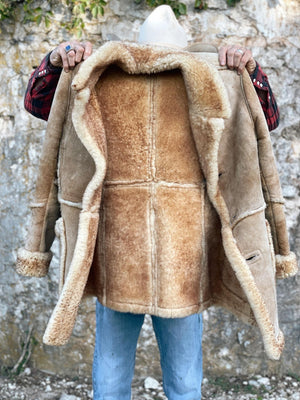 Vintage Marlboro Man Sheepskin Coat