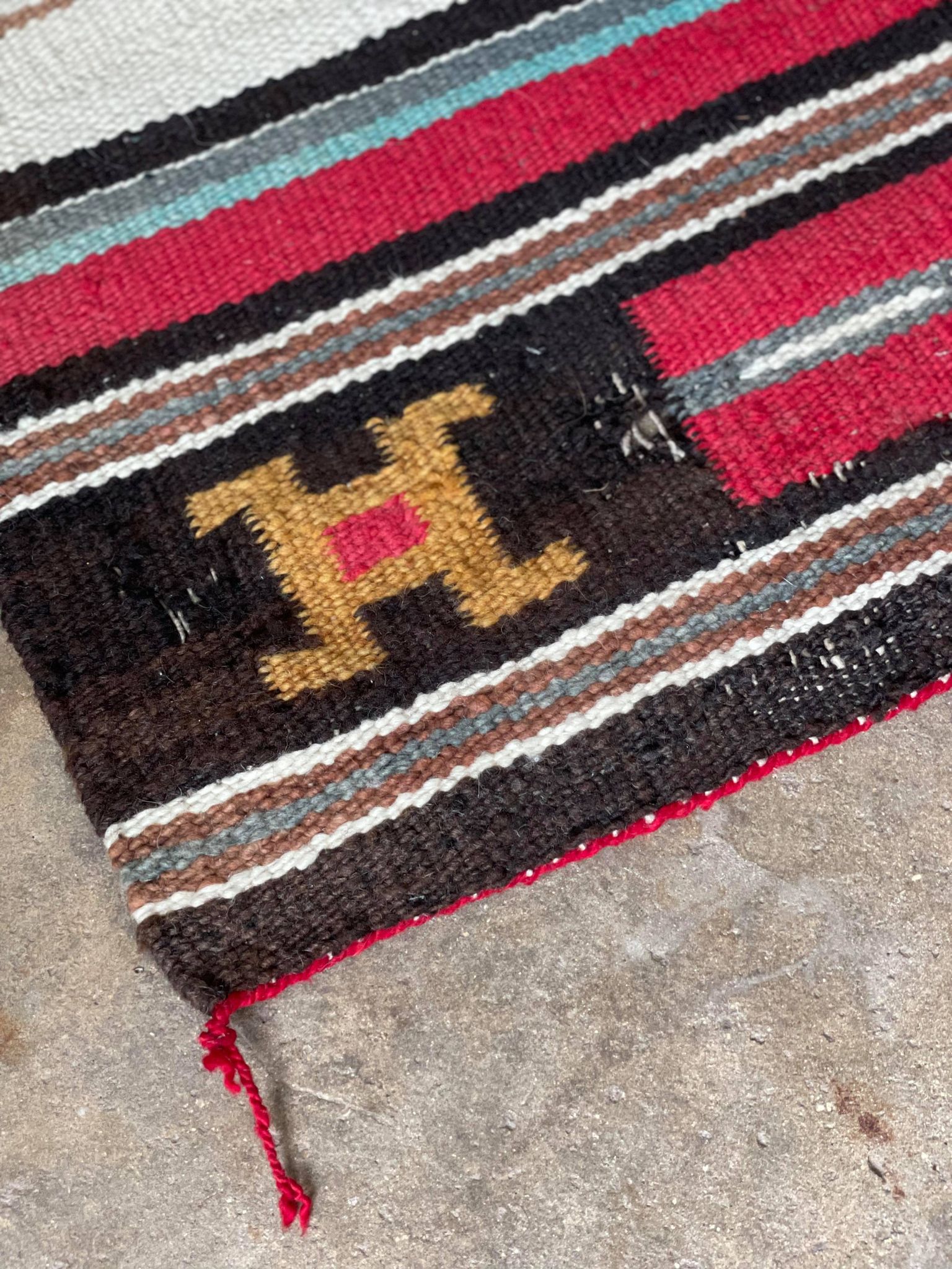 Vintage Navajo Saddle Blanket