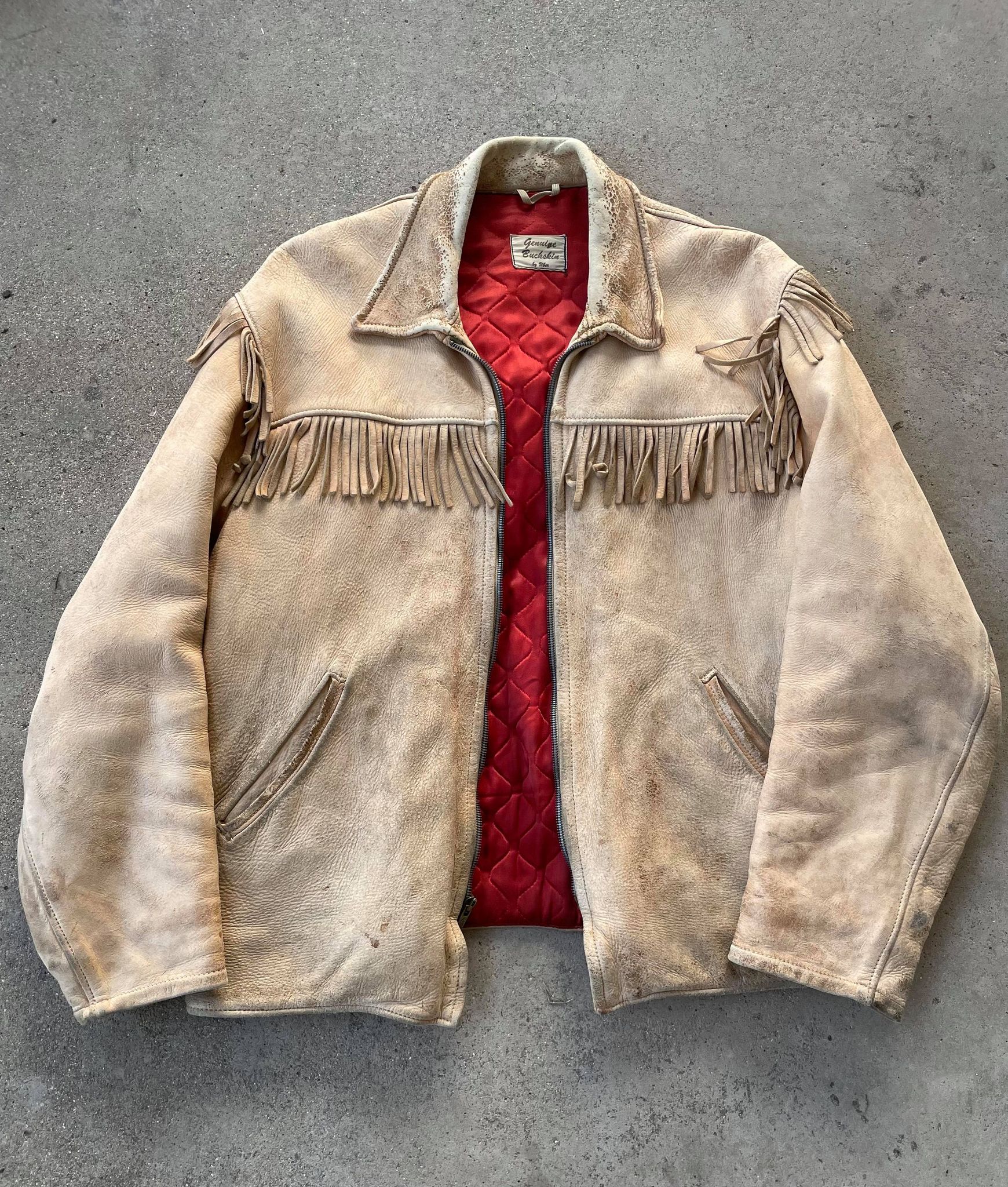 Vintage Men's Buckskin Jacket