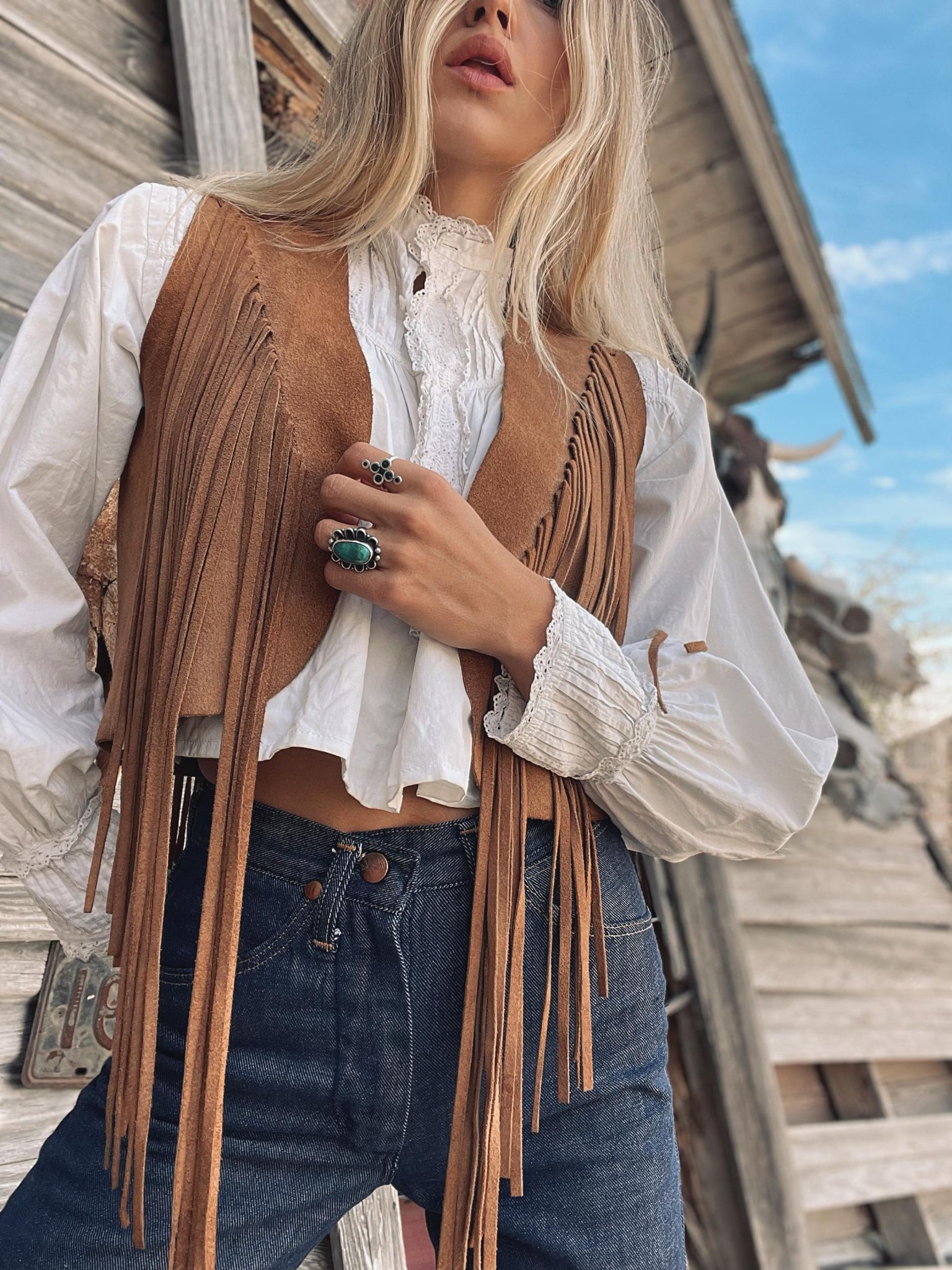 Vintage Fringe Vest