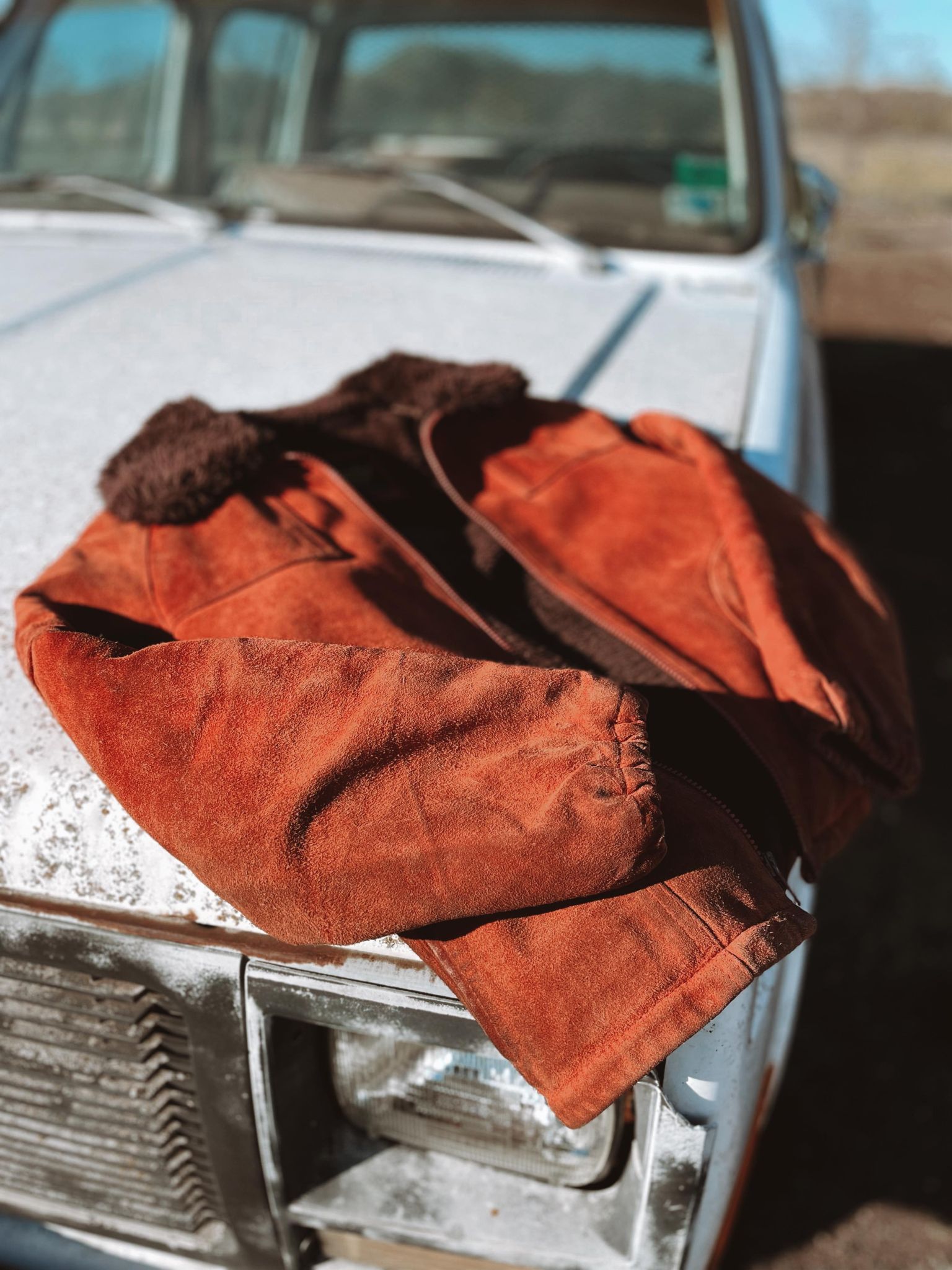 Vintage Rust Suede Jacket