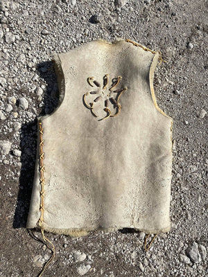 Vintage Handmade Sheepskin Vest