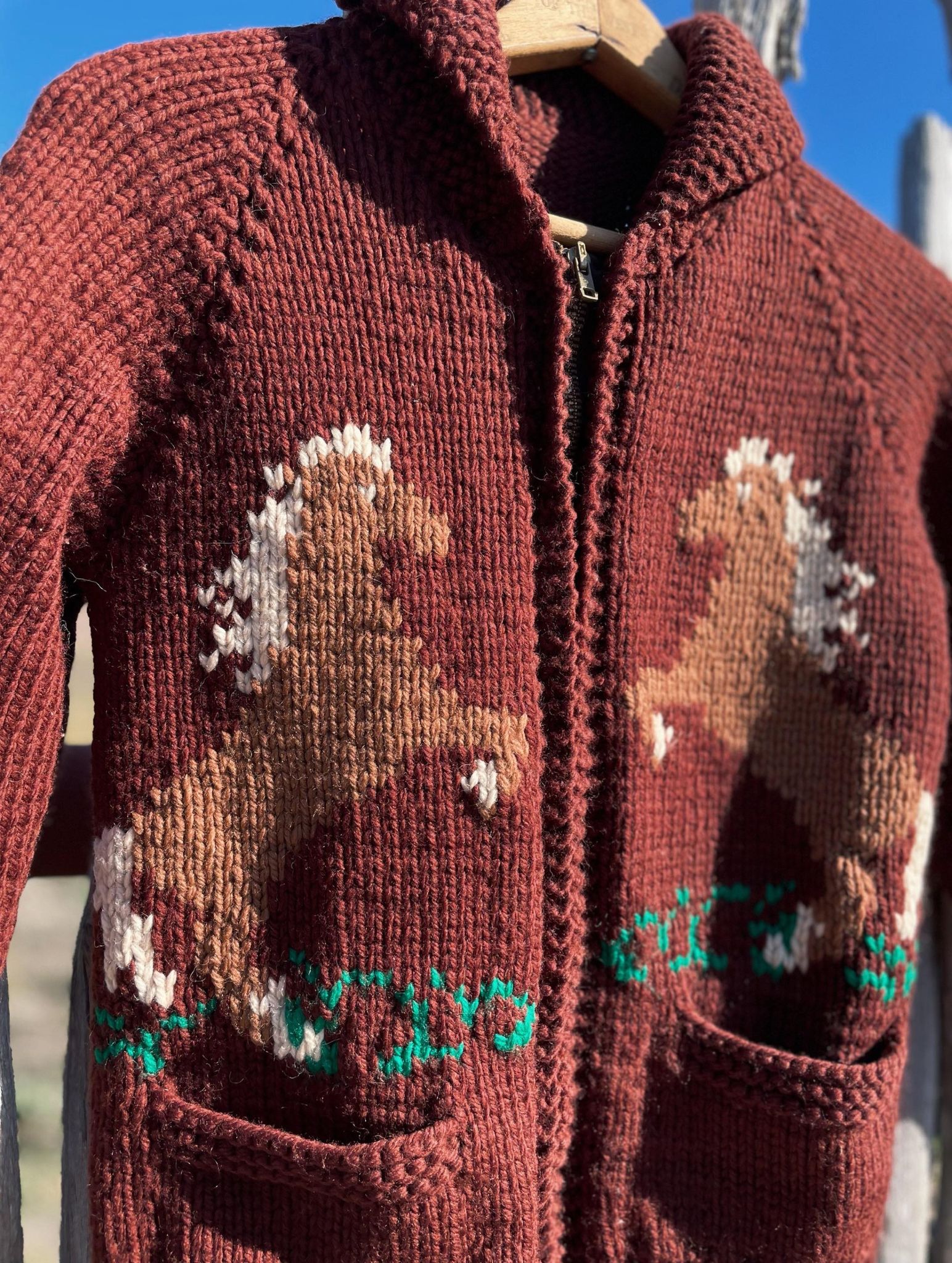 Vintage Palomino Shawl Collar Sweater