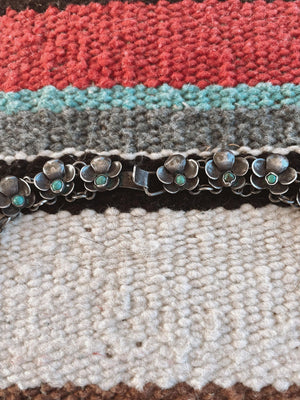 Vintage Sterling Silver Turquoise Choker