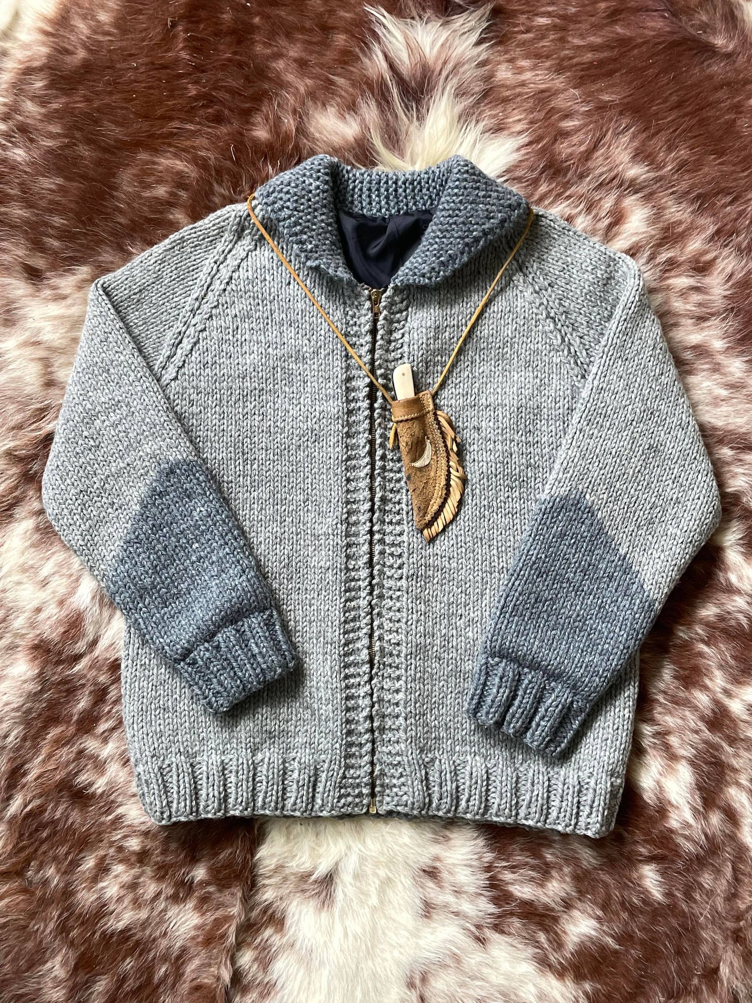 Vintage Wool Shawl Collar Sweater