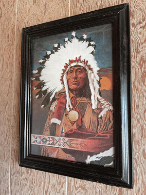 1940's-50's Indian Chief Print