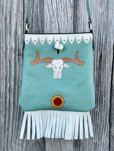 Handmade Vintage Style Longhorn Bag