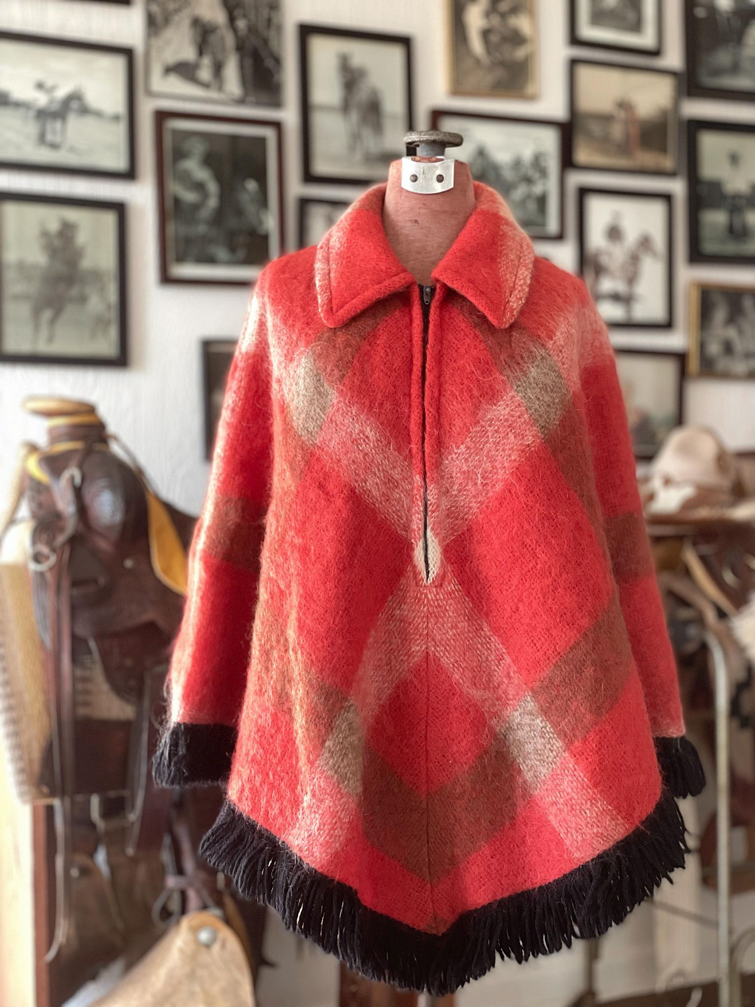Vintage Hudson's Bay Wool Poncho