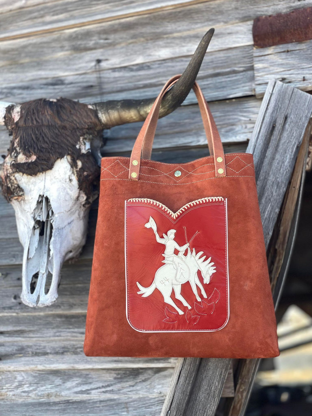 Handmade Strawberry Roan Tote