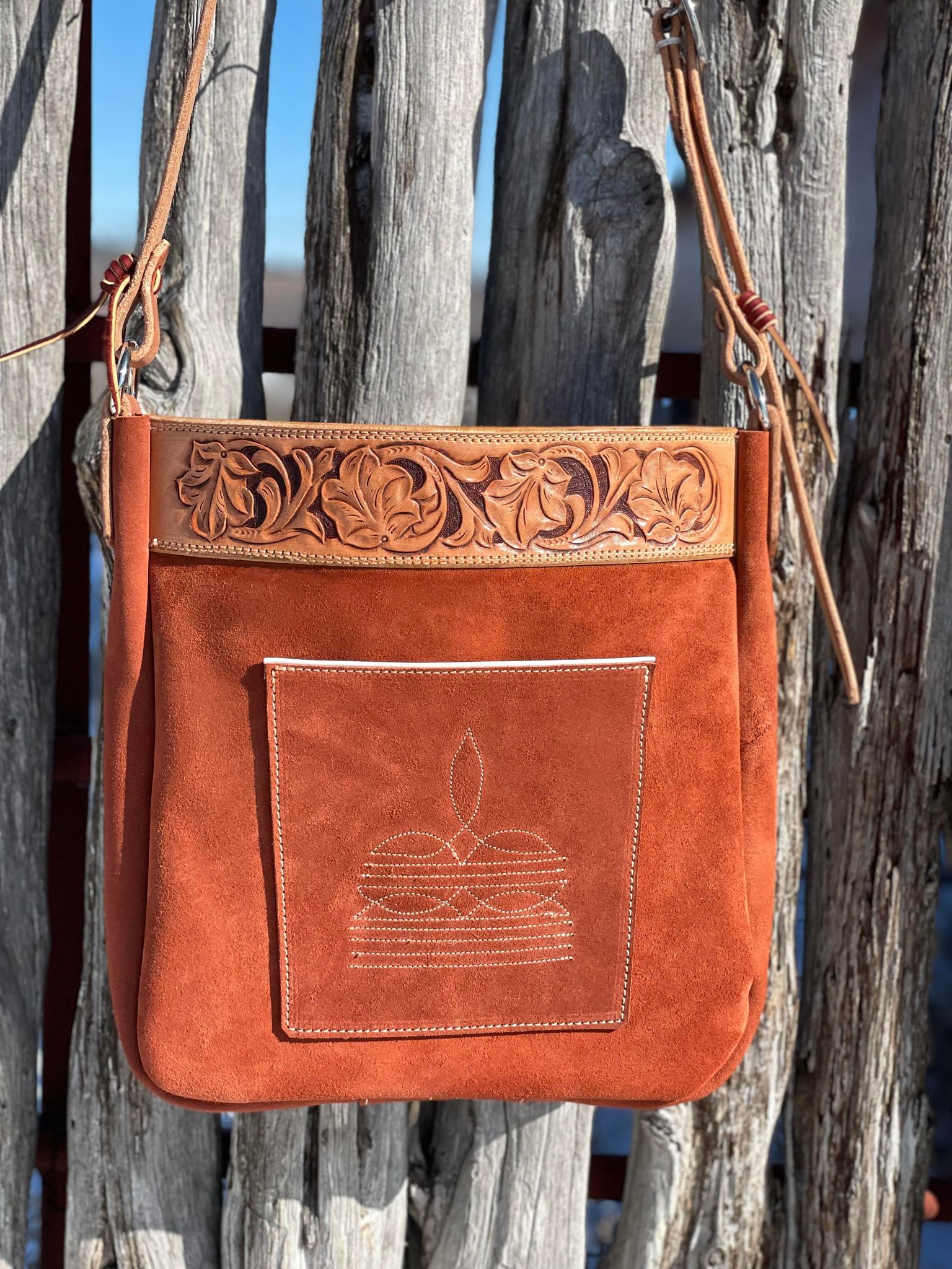 Handmade Western Bucket Bag