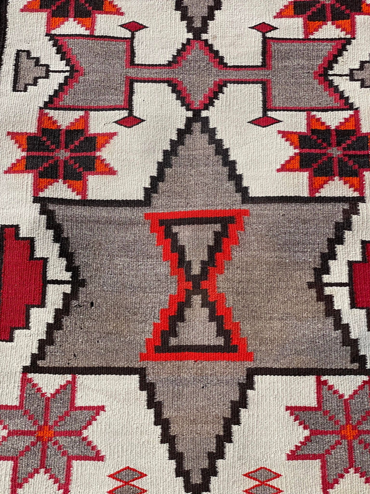 Vintage Valero Star Navajo Rug