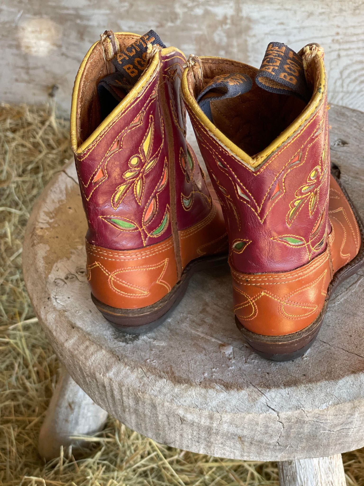 Vintage Acme Cowboy Boots, Never Worn (Kids' 5D)