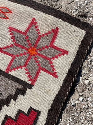 Vintage Valero Star Navajo Rug