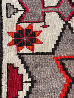 Vintage Valero Star Navajo Rug