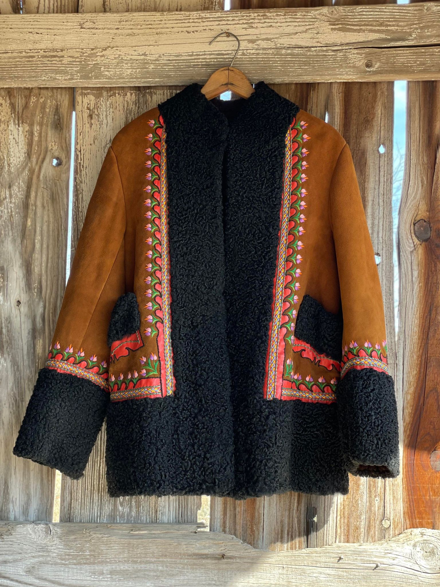 Vintage Sheepskin Polish Highlander Jacket