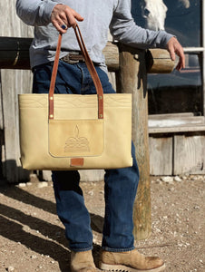 Handmade Chap Leather Tote