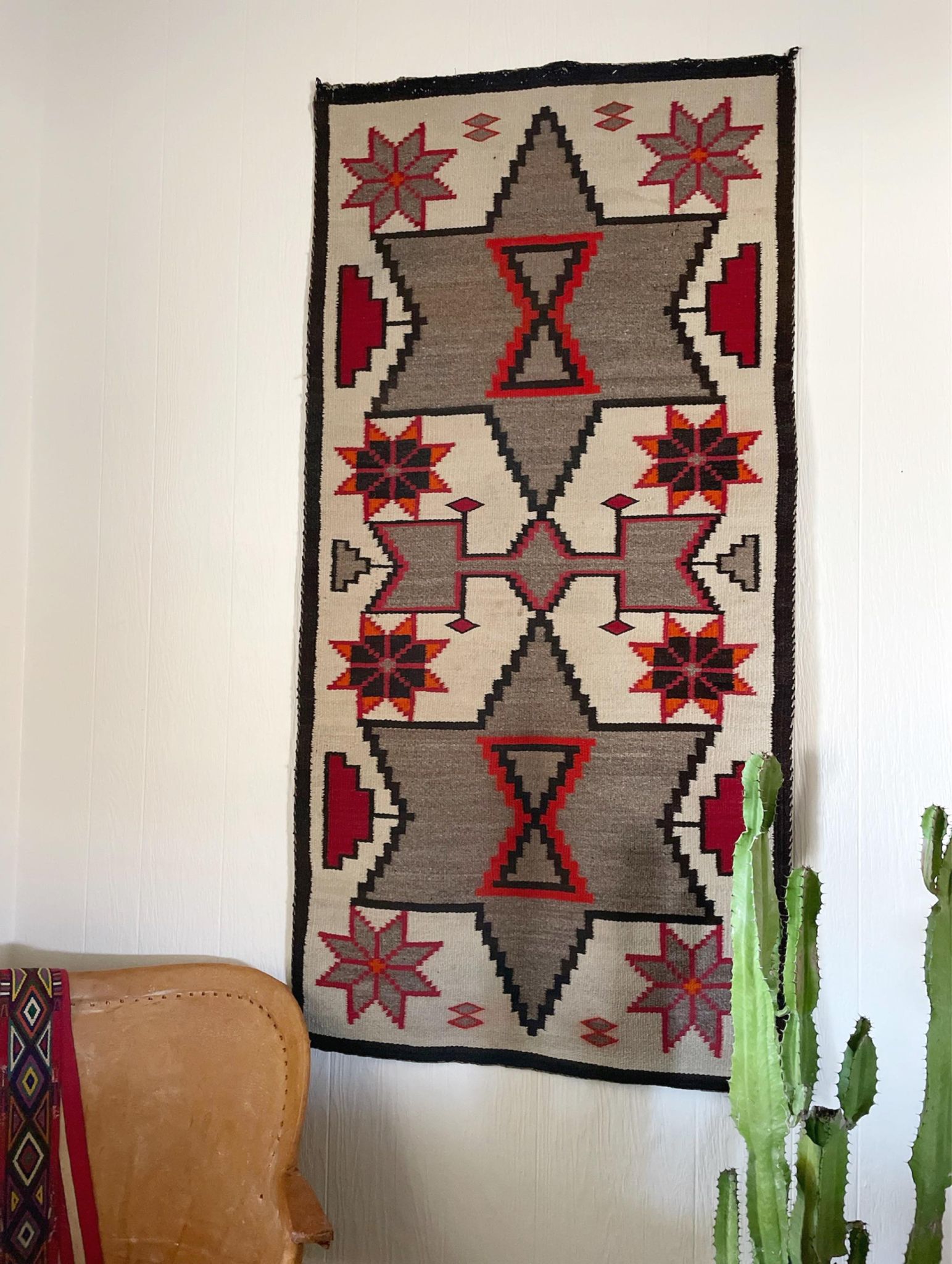 Vintage Valero Star Navajo Rug