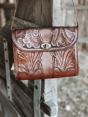 Western Hand Tooled Purse from the 60's