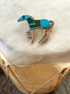 Vintage Designer Turquoise Hat Pin / Brooch