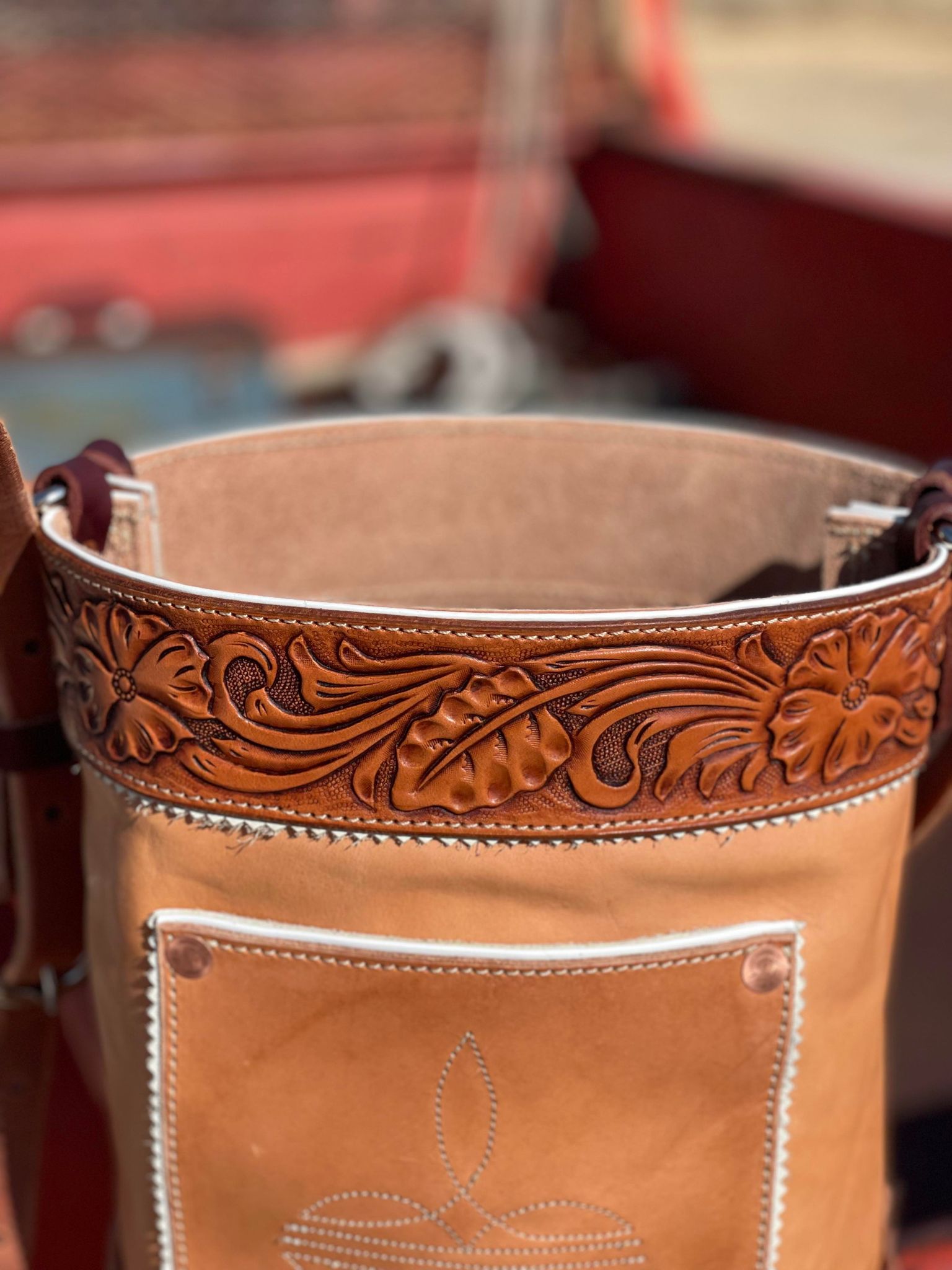 Handmade Cowboy Bucket Bag