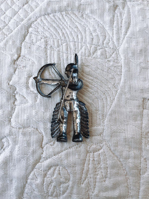 Vintage Archer Hat Pin / Brooch