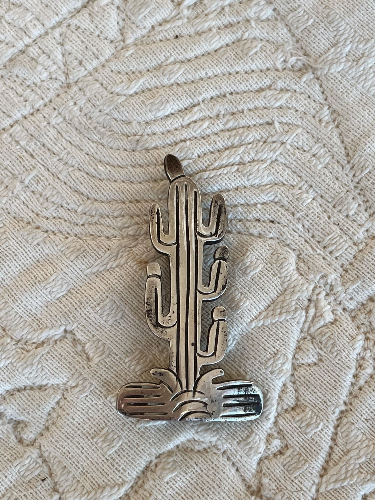 Vintage Saguaro Cactus Hat Pin