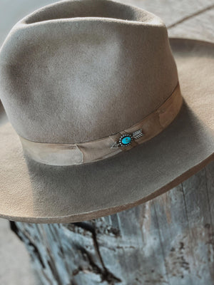 Vintage Arrow and Turquoise Hat Pin