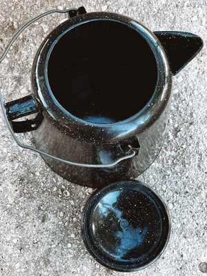 Vintage Cowboy Coffee Pot