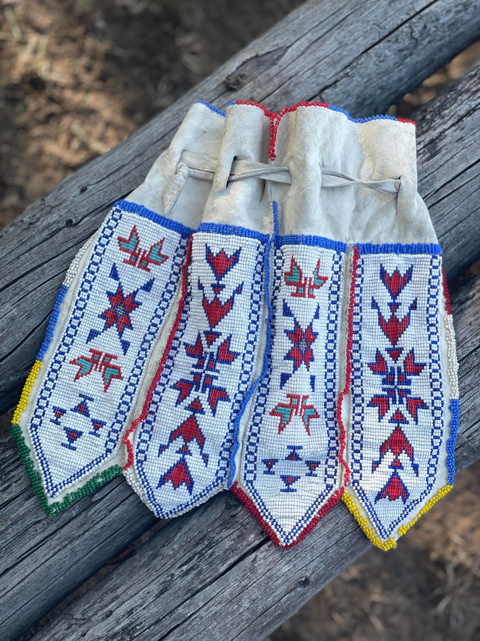 Antique Native American Beaded Pouch