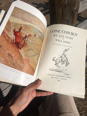 Vintage Will James 'Lone Cowboy' Book