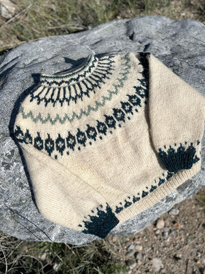 Vintage Hand Knit Wool Sweater (ladies xs)