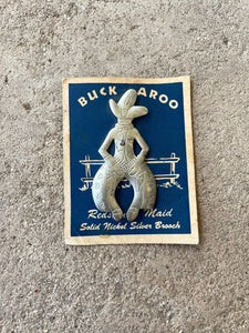 Vintage Deadstock Buckaroo Hat Pin / Brooch