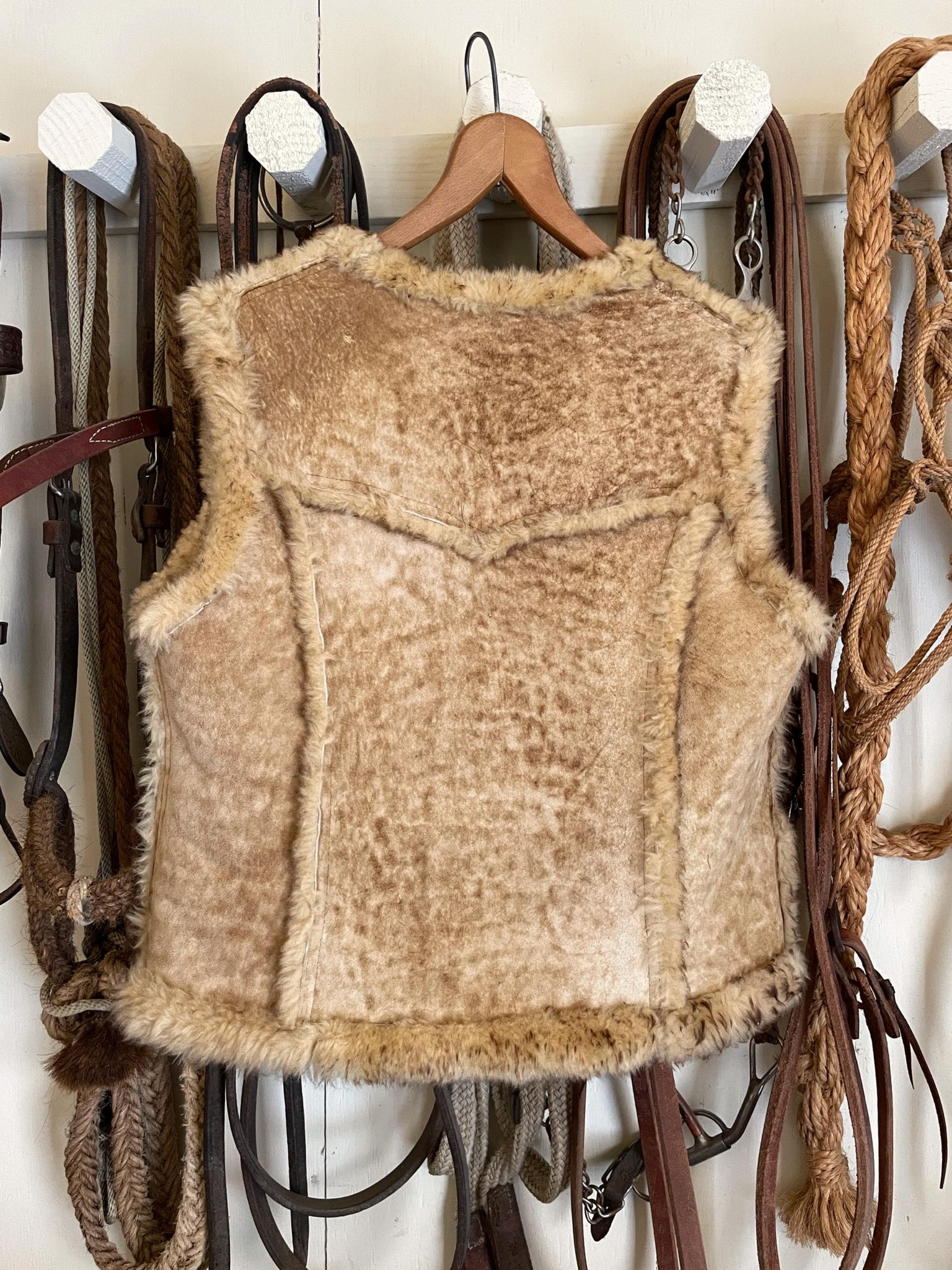 Vintage Cozy Sheepskin Vest