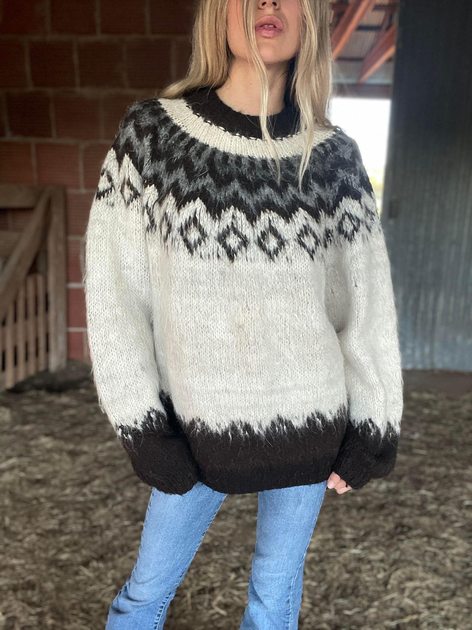 Vintage Alpaca Sweater (XL)