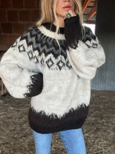 Vintage Alpaca Sweater (XL)