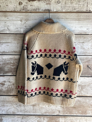 Vintage Horse Cowichan Style Sweater