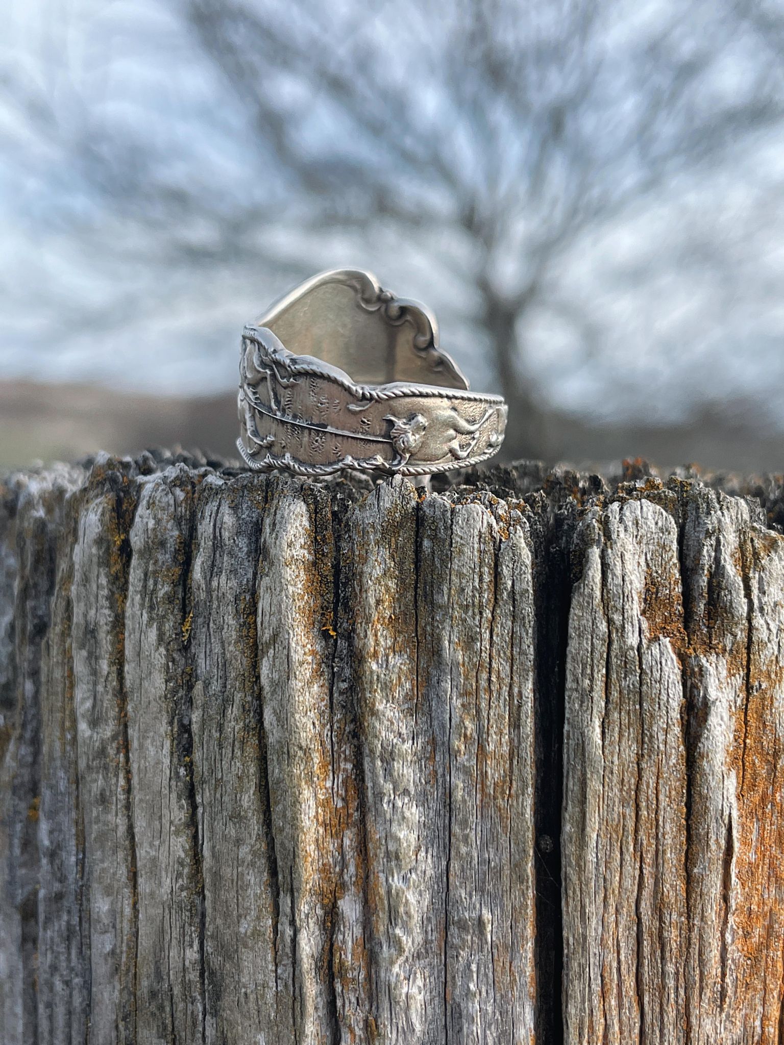Vintage Sterling Silver 'Pride of The West' Ring